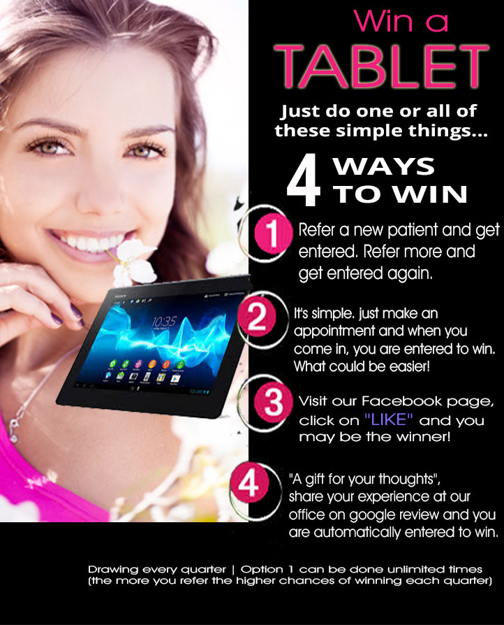 Win a tablet contest